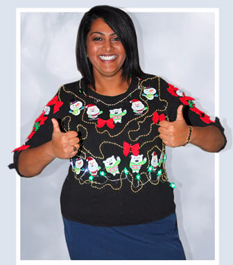 Shauna Ramsaroop's Holiday Sweater